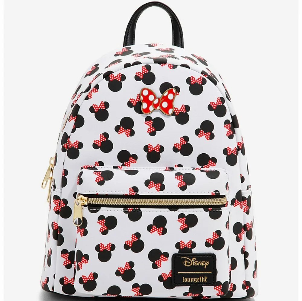 Loungefly Minnie Polkabows mini backpack and cardholder
